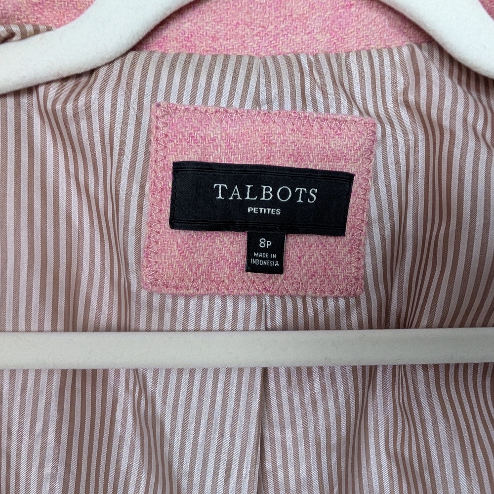 Talbots Herringbone Wool Blazer - image 7